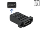 Delock Easy 45 HDMI Adapter gerade HDMI - HDMI
