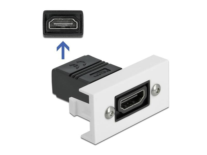 Delock Easy 45 HDMI Modul gerade 22.5 x 45 mm HDMI - HDMI