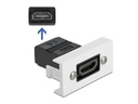 Delock Easy 45 HDMI Modul gerade 22.5 x 45 mm HDMI - HDMI
