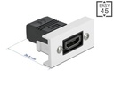 Delock Easy 45 HDMI Modul gerade 22.5 x 45 mm HDMI - HDMI