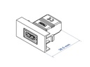 Delock Easy 45 HDMI Modul gerade 22.5 x 45 mm HDMI - HDMI