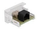 Delock Easy 45 Modul 22.5 x 45 mm RJ45 - USB-A Buchse