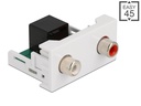 Delock Easy 45 Modul 22.5 x 45 mm Spezial - Cinch