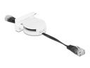 Delock Easy 45 Modul Aufrollkabel Cat 5e, SF/UTP, 0.5 m, Schwarz
