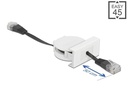 Delock Easy 45 Modul Aufrollkabel Cat 5e, SF/UTP, 0.5 m, Schwarz