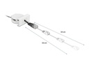Delock Easy 45 Modul Aufrollkabel Cat 5e, SF/UTP, 0.5 m, Schwarz