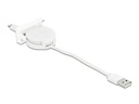 Delock Easy 45 Modul USB 2.0 Ausrollkabel USB A - Lightning 0.5 m