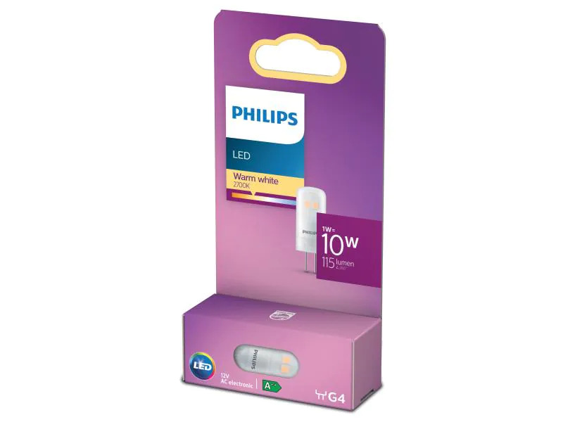 Philips Lampe 1 W (10 W) G4 Warmweiss