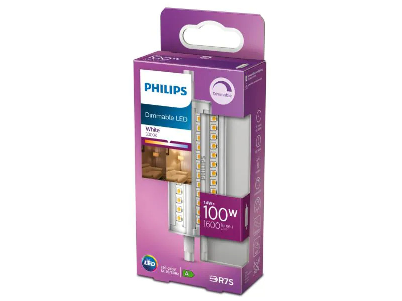 Philips Lampe 14 W  (100 W) R7S Weiss/Warmweiss