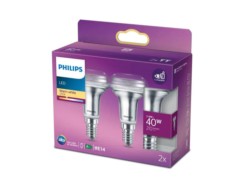 Philips Lampe 2.8 W (40 W) E14 Warmweiss