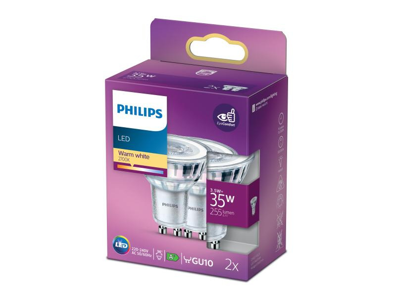 Philips Lampe 3.5 W (35 W) GU10 Warmweiss