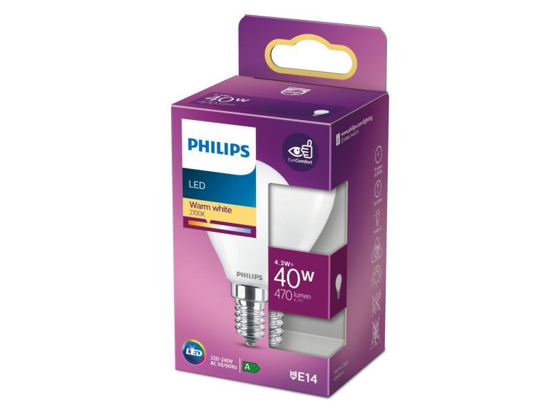Philips Lampe 4.3 W (40 W) E14 Warmweiss