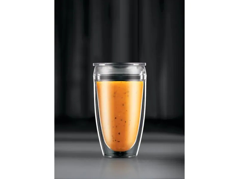 Bodum Kaffeebecher Pavina To Go 0.45 l, 2 Stück, Transparent