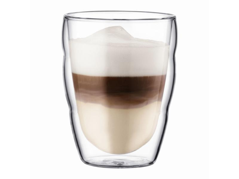 Bodum Kaffeeglas Pilatus 2.5 dl, 2 Stück, Transparent