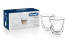 De'Longhi Capuccino-Glas 190 ml, 2 Stück, Transparent