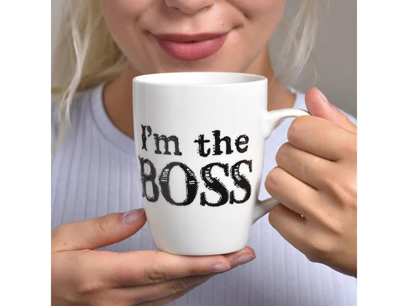 G. Wurm Kaffeetasse 2er Set, Boss, 250 ml , 2 Stück, Weiss