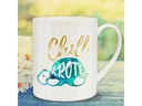 Sheepworld Kaffeetasse Chillkröte 600 ml , 1 Stück, Weiss