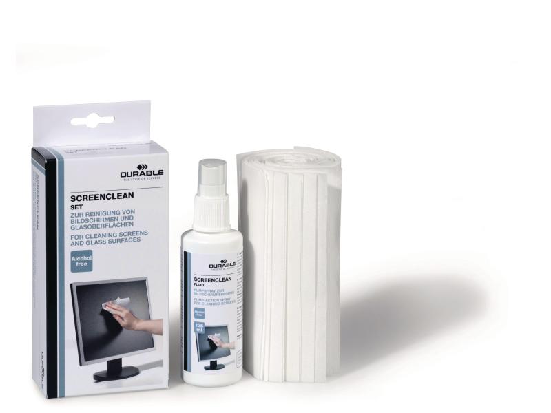 DURABLE Reinigungsspray Screenclean Set 125 ml