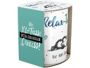 Sheepworld Kaffeetasse Relax 600 ml , 1 Stück, Weiss