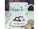 Sheepworld Kaffeetasse Relax 600 ml , 1 Stück, Weiss