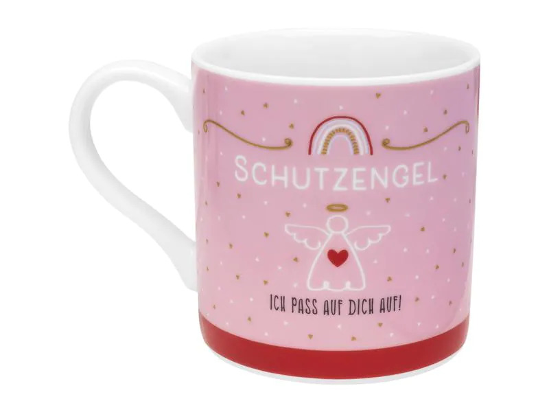Sheepworld Kaffeetasse Schutzengel 450 ml , 1 Stück, Rosa