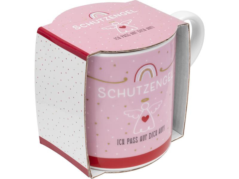 Sheepworld Kaffeetasse Schutzengel 450 ml , 1 Stück, Rosa