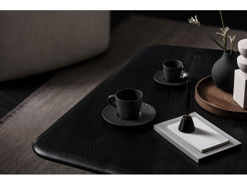 Villeroy &amp; Boch Kaffeetasse Manufacture Rock 0.22 l, 6 Stück, Schwarz