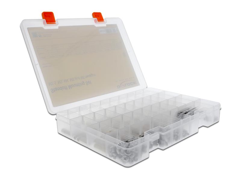 Delock Abstandshalter M2.5, M3, M4, M5, M6 Sechskant, 362 Stück