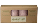 Schulthess Kerzen Weihnachtskerze  4er Set Rosa