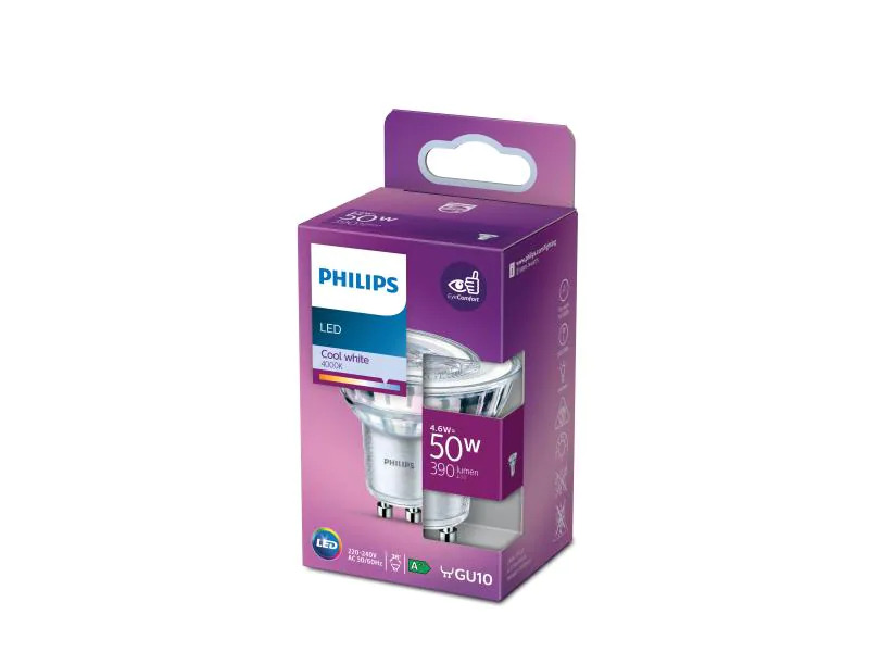 Philips Lampe 4.6 W (50 W) GU10 Neutralweiss
