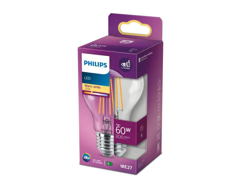 Philips Lampe 7 W (60 W) E27 Warmweiss