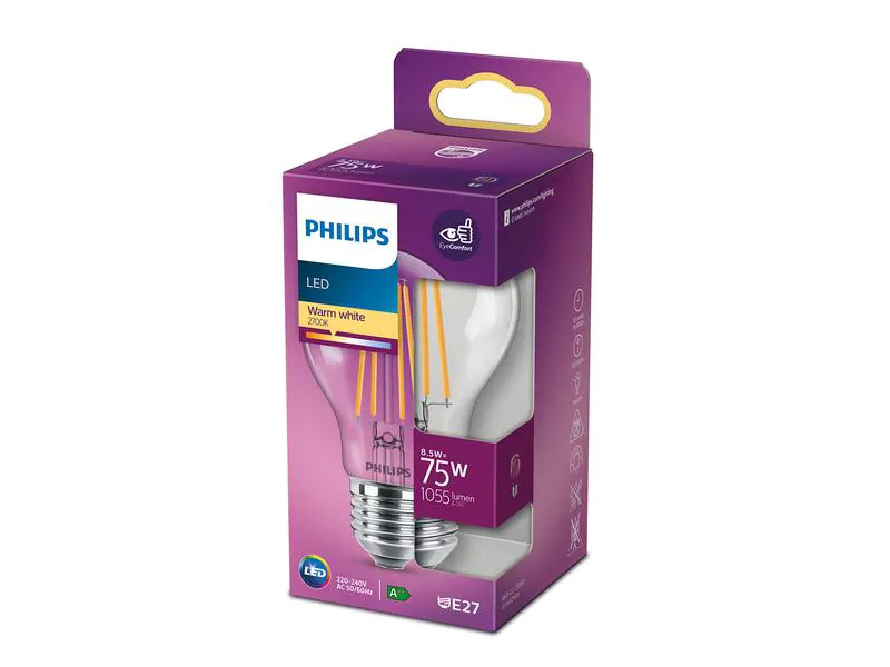 Philips Lampe 8.5 W (75 W) E27 Warmweiss
