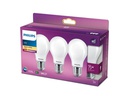 Philips Lampe 8.5 W (75 W) E27 Warmweiss, 3 Stück