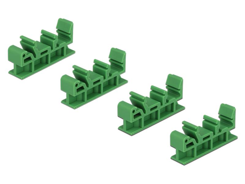 Delock Montageset Din-Rail Clip, 4er-Set für z.B. Raspberry Pi