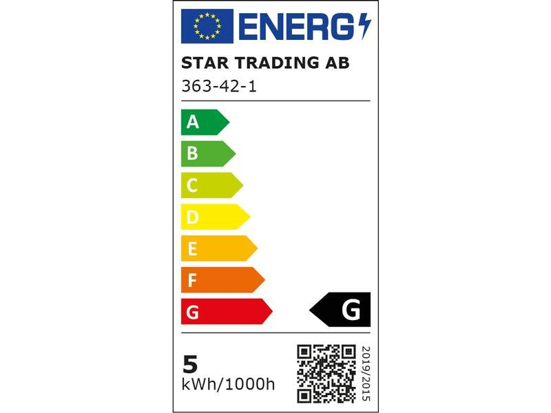 Star Trading Lampe Dou Coating Opaq 5 W (35 W) E27 Warmweiss