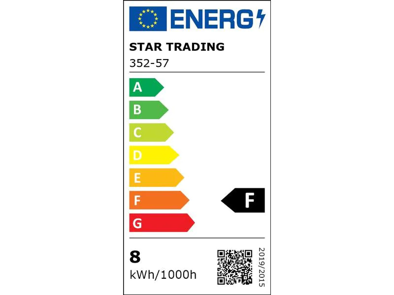 Star Trading Lampe G125 7.5 W (60 W) E27, Warmweiss