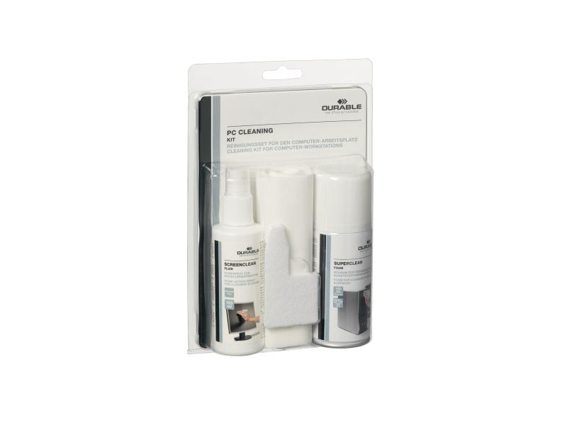 DURABLE Reinigungsspray und Tuch PC Cleaning Kit 125 ml; 150 ml