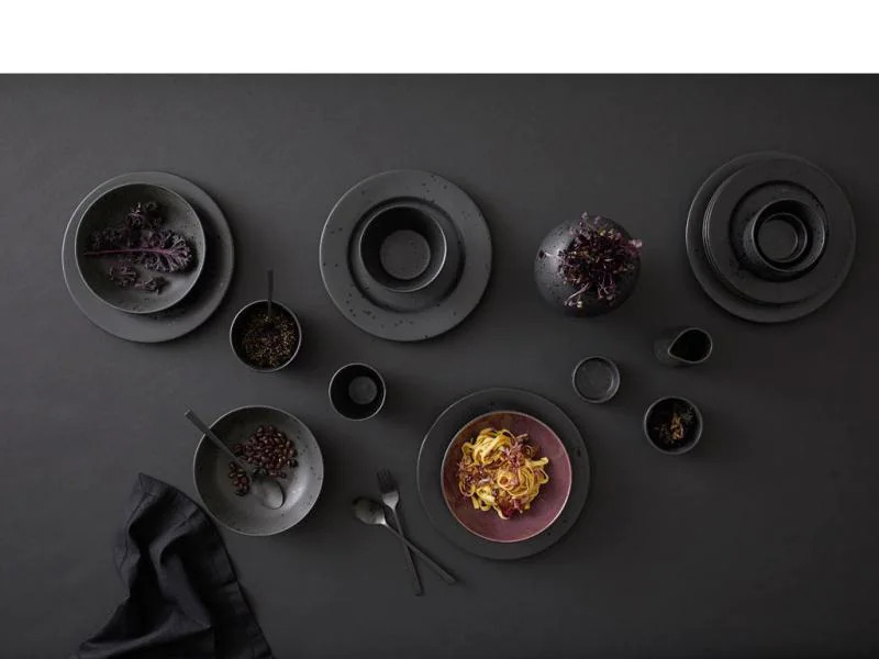 Bitz Suppen- und Pastateller Ø 20 cm 6 Stück, Schwarz/Violett
