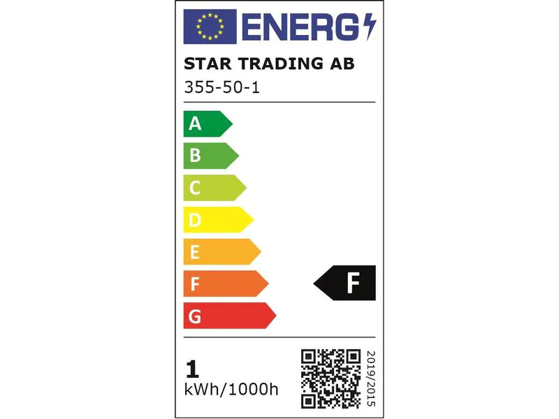Star Trading Lampe Plain Amber 0.75 W (7 W) E27 Warmweiss