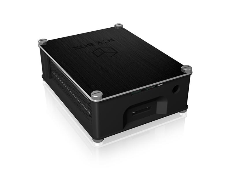 ICY BOX Gehäuse Raspberry Pi 4 Schwarz