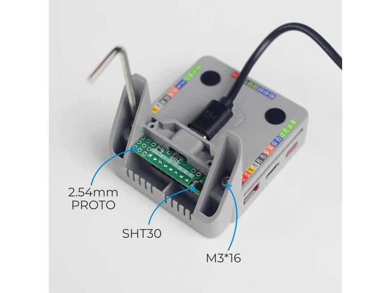 M5Stack BTC Standing Base für M5 Core mit SHT30
