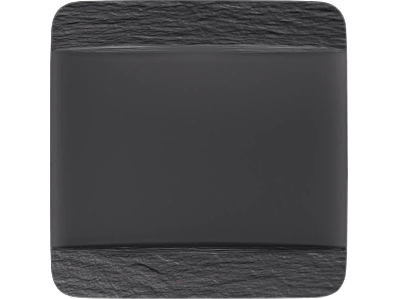 Villeroy &amp; Boch Speiseteller Manufacture Rock 6 Stück, Schwarz