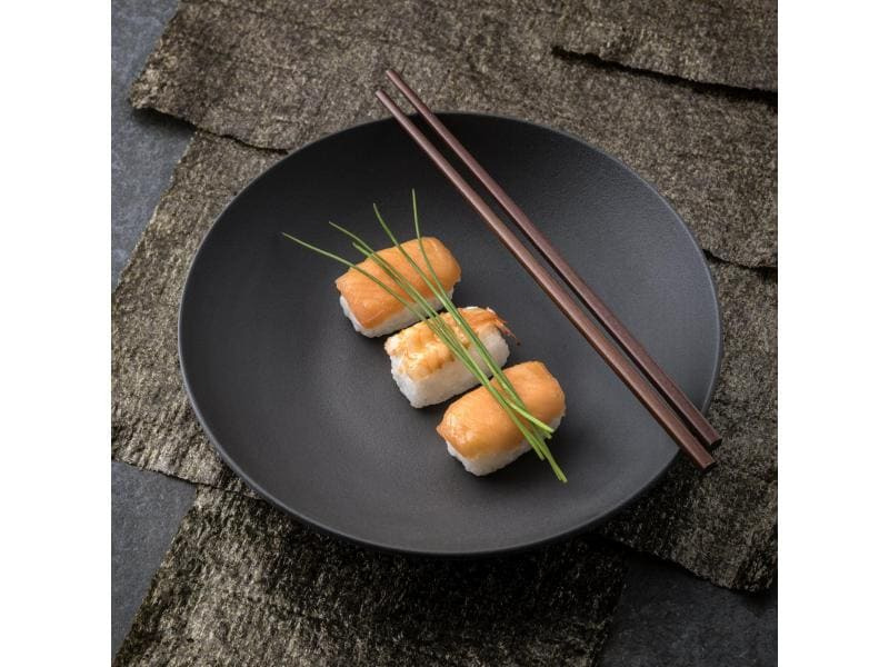 Villeroy &amp; Boch Suppen- und Pastateller Manufacture Rock 6 Stück, Schwarz