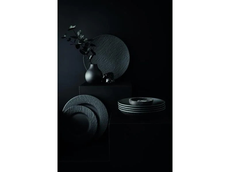Villeroy &amp; Boch Suppen- und Pastateller Manufacture Rock Ø 23.5 cm Schwarz