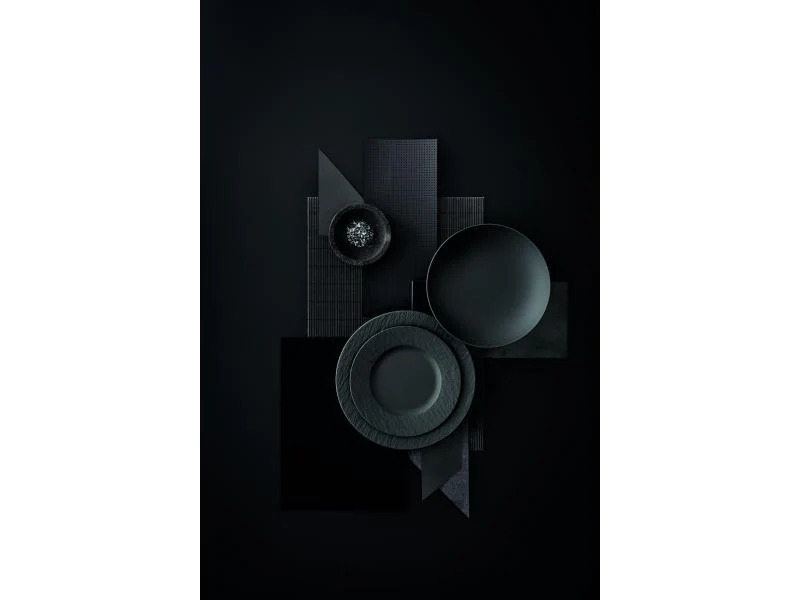 Villeroy &amp; Boch Suppen- und Pastateller Manufacture Rock Ø 23.5 cm Schwarz