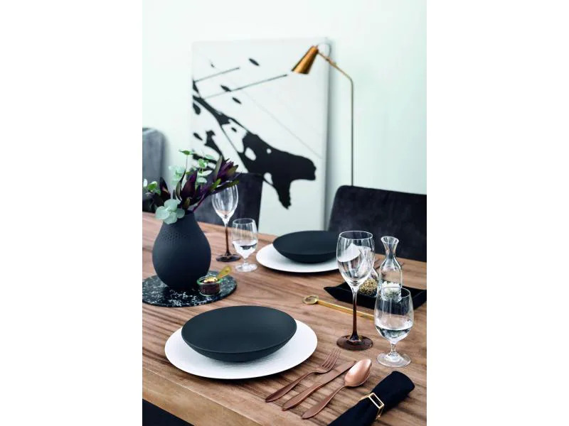 Villeroy &amp; Boch Suppen- und Pastateller Manufacture Rock Ø 23.5 cm Schwarz
