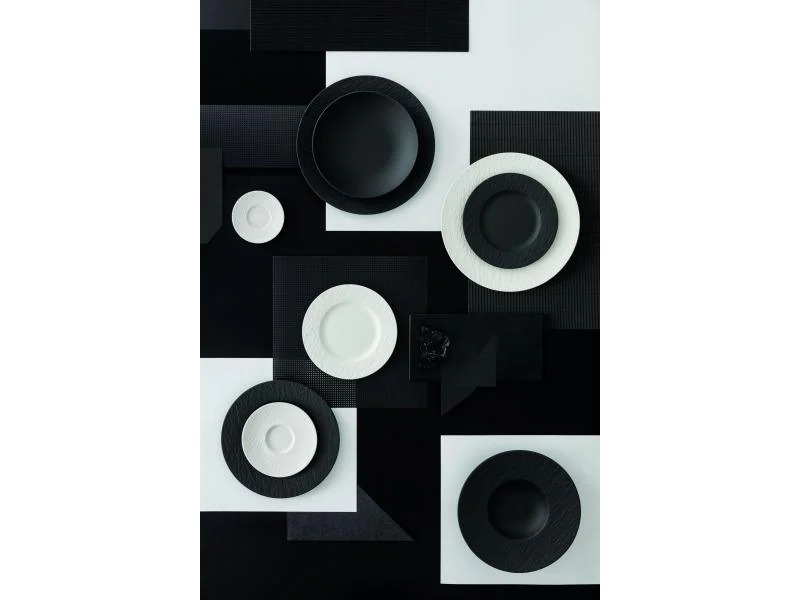 Villeroy &amp; Boch Suppen- und Pastateller Manufacture Rock Ø 23.5 cm Schwarz