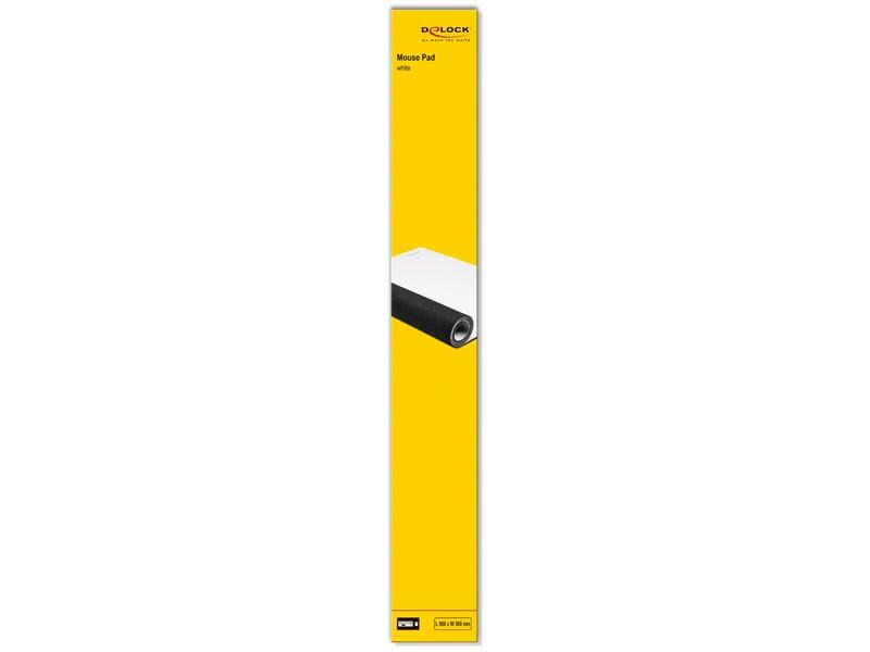 Delock Mausmatte 900 x 500 x 2 mm Weiss