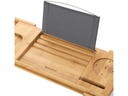 Songmics Bad-Utensilienhalter ausziehbar Braun