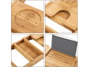 Songmics Bad-Utensilienhalter ausziehbar Braun
